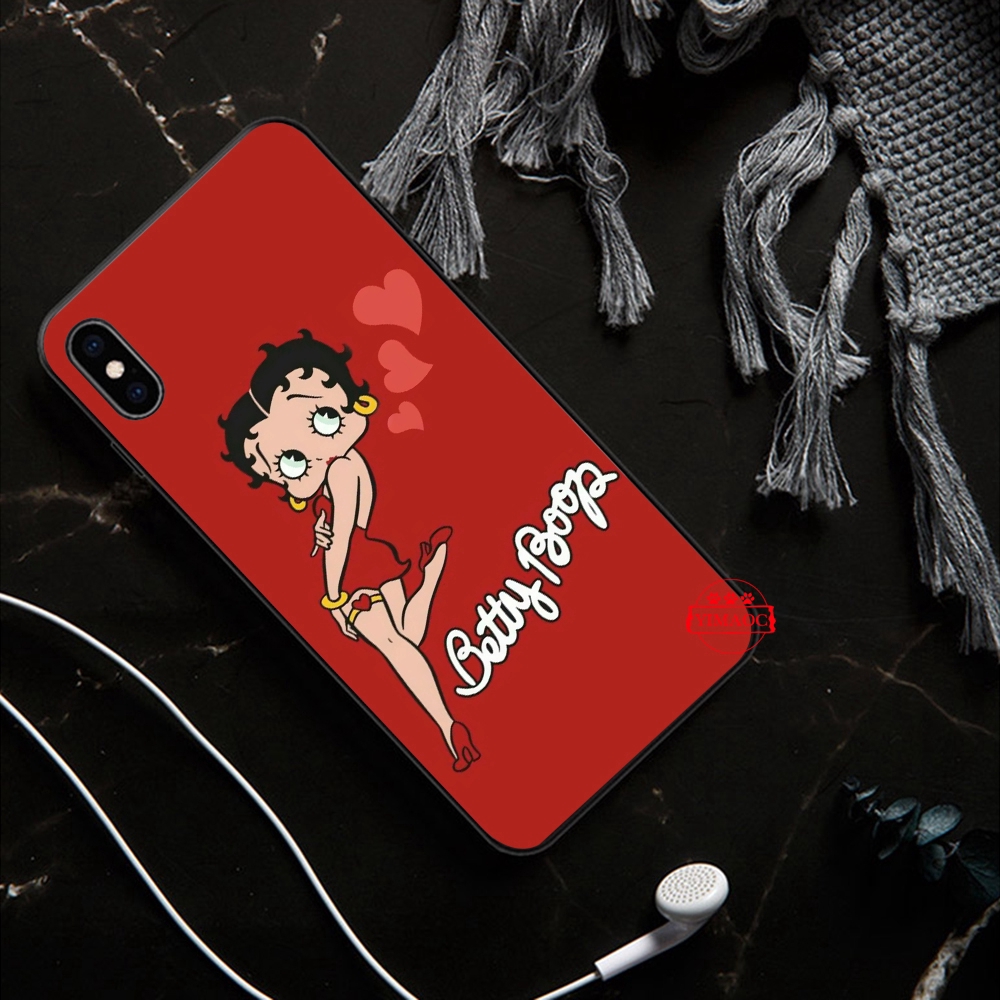 IPhone XS Max XR X 11 Pro 7 8 6 6S Plus Betty Boop Soft Case