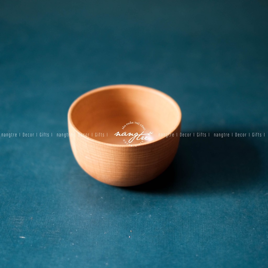 Chén cơm gỗ beech/ Bát gỗ/ Wooden bowl