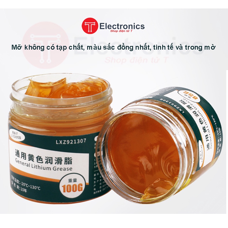 Mỡ Bôi Trơn Máy Móc Gia Dụng Gốc Lithium 85Gr/100Gr