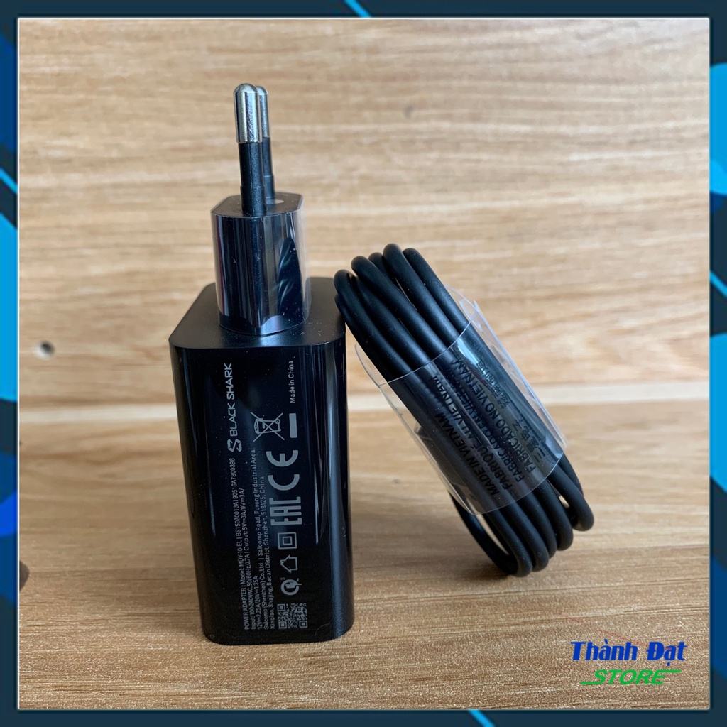 Sạc Xiaomi BLACK SHARK 2,Củ sạc xiaomi , Sạc black shark MDY-10-EL 27W QC 4.0,cáp sạc USB - C 1,2m hàng chính hãng