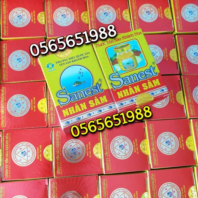Yến sào Khánh Hòa nhân sâm cao cấp lọ 70ml có đường thượng hạng
