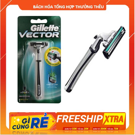 DAO CẠO RÂU GILLETTE VECTOR PLUS RAZOR 1UP (1 CÁI/VỈ).