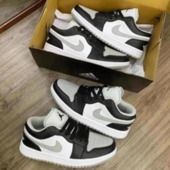 [Full box] Giày thể thao JoRdaN 1  xám Thấp Cổ chỉ trắng cao cấp full size 36-43  kèm box + Hộp bảo vệ | BigBuy360 - bigbuy360.vn