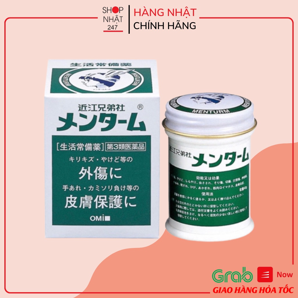 [Hỏa Tốc HN] Dầu cù là Omi Menturm 85g nội địa Nhật Bản