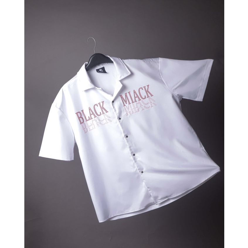 Áo sơ mi tay ngắn SWEET PLANT BLACKMIACK Form rộng