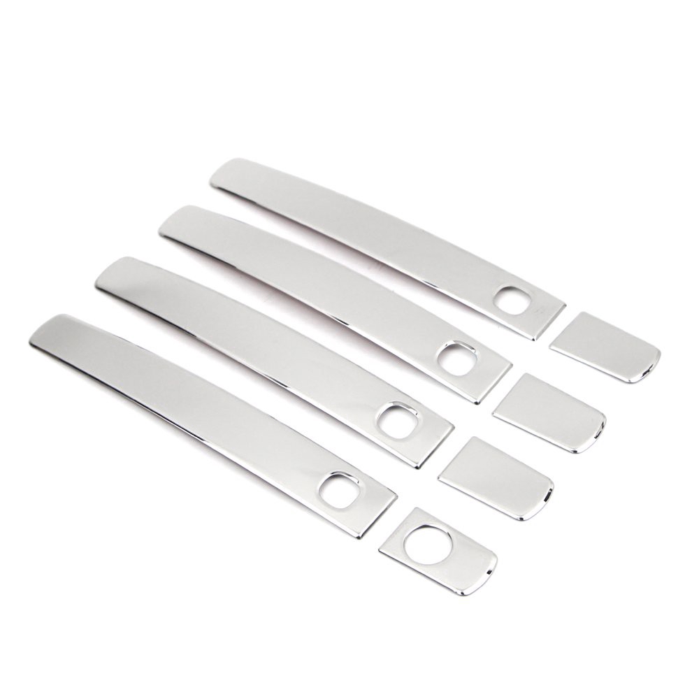 Door Handle Cover Trim For Toyota Land Cruiser LC200 2008-2015 Stainless Steel With 4 Smart Keyhole