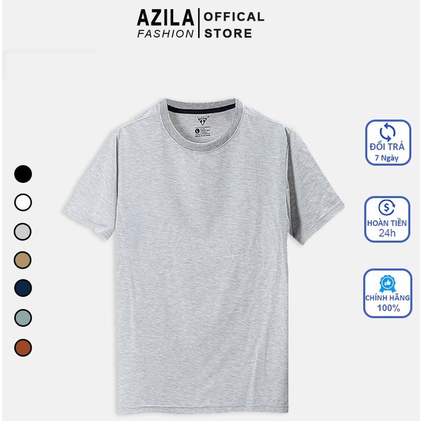 Áo thun nam 100% Cotton USA Azila Basics Co dãn 4 chiều mềm mịn thoáng mát