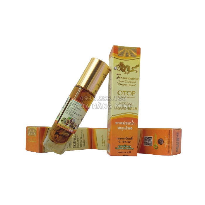 Dầu Lăn Thảo Dược Nhân Sâm 26 Vị OTOP Herbal Liquid Balm