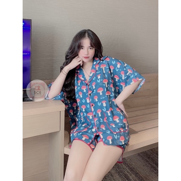 bộ pijama đùi cánh rơi