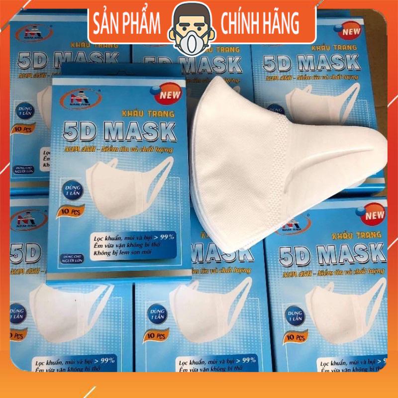 Hộp 10 cái khẩu trang 3D mask, 5D mask quai vải Famapro Nam Anh