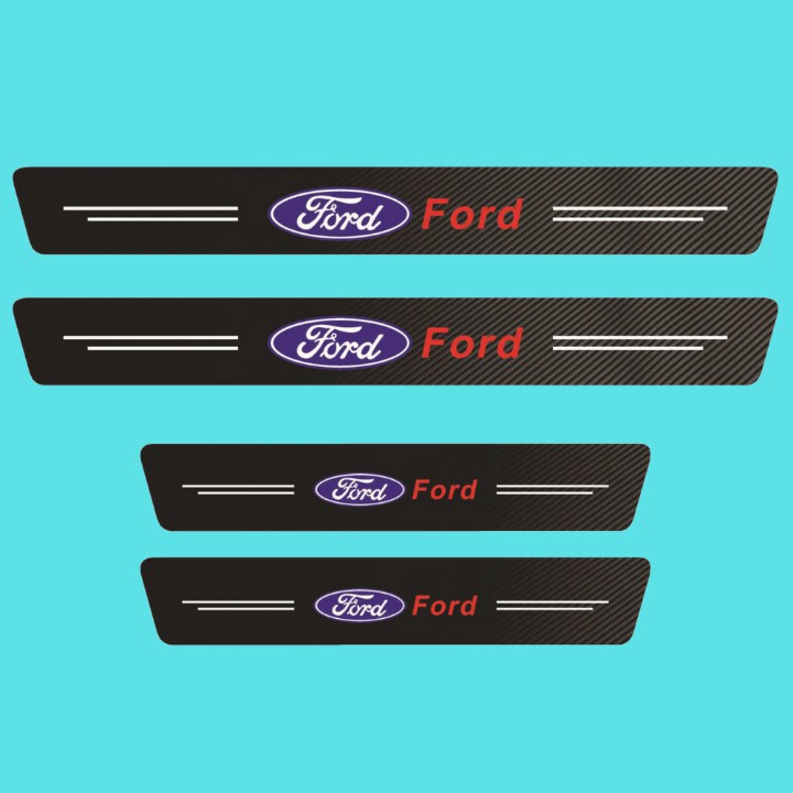 [BỘ 4 MIẾNG] Dán Chống Trầy Xước, Bảo Vệ Bậc Cửa Xe Hơi, Xe Ô Tô Bằng Sợi Carbon Bền Đẹp Có Logo Theo Hãng | BigBuy360 - bigbuy360.vn