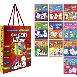 Sách : combo cùng con rèn thói quen tốt
