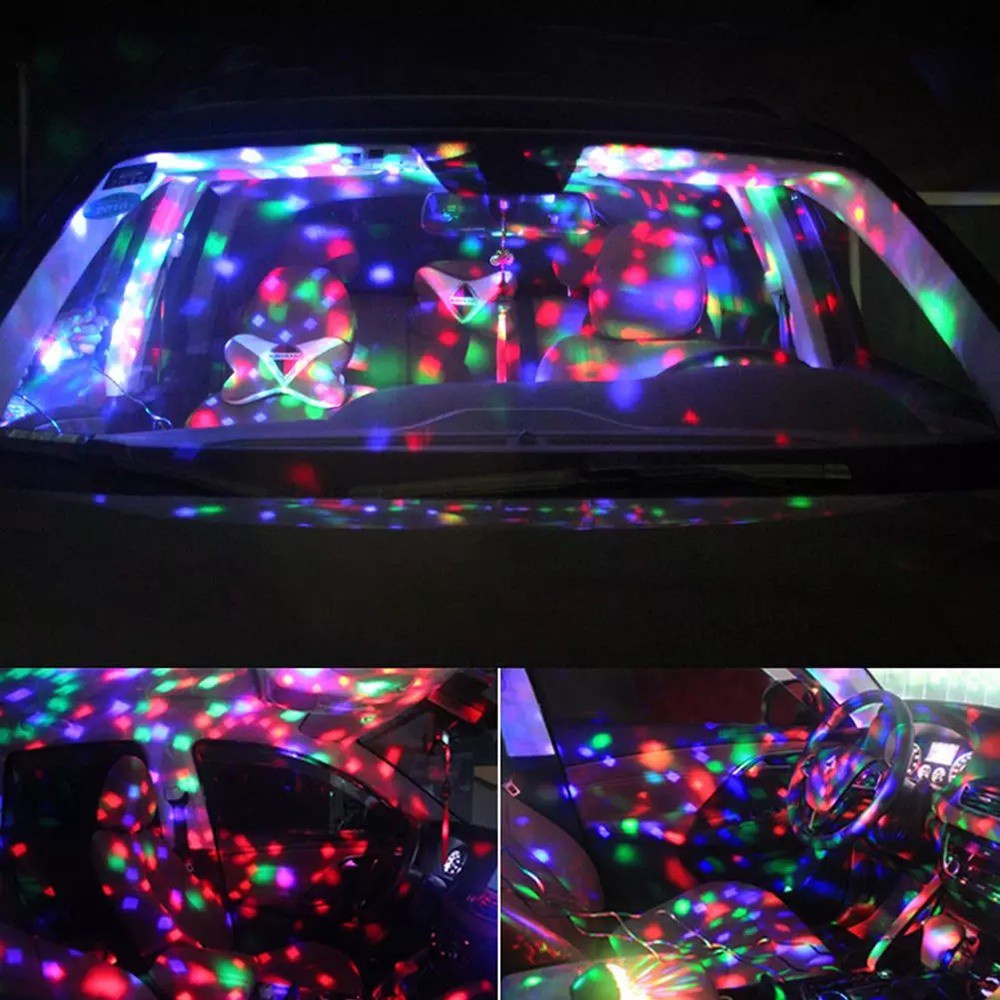 PRESTON USB Charge Night Light Bar Stage Light LED Light|Ball Voice Activated Car Interior LED Disco Ball KTV Magic Ball