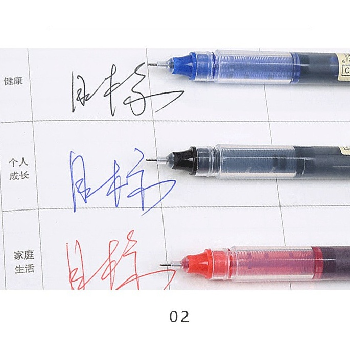 Bút bi nước 0.5mm - Mực Xanh/Đỏ/Đen (1 chiếc)