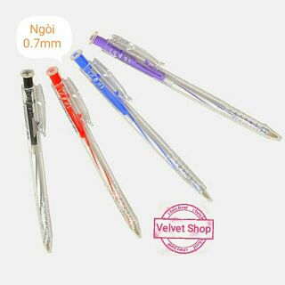 Bút bi xanh/đen/đỏ/tím ( Ngòi 0.7mm)