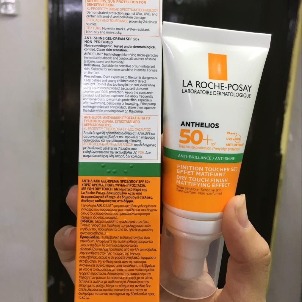 La Roche Posay Anthelios Gel Cream SPF 50+ Kem chống nắng La Roche Posay kiểm soát bóng nhờn cho da dầu