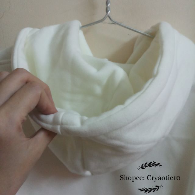 [ĐỦ SIZE - Kèm hình thật] Áo hoodie nỉ trắng basic white unisex