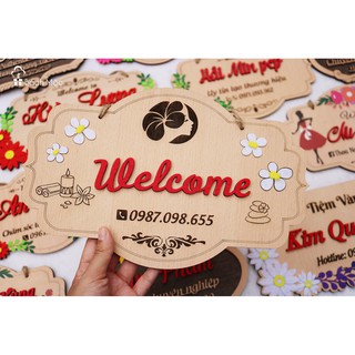 Decor gỗ - Biển/Bảng tên shop