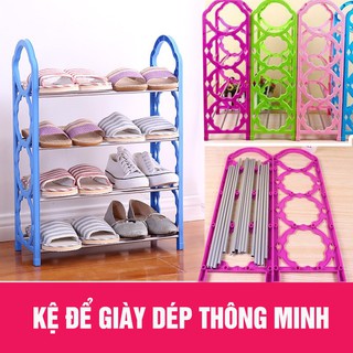 Kệ để giày 4 tầng thông minh- ảnh thật nha