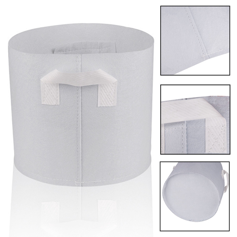 ✬Star✩5 Size Round Fabric Pots Plant Pouch Root Container Grow Bag Aeration Container For Garden