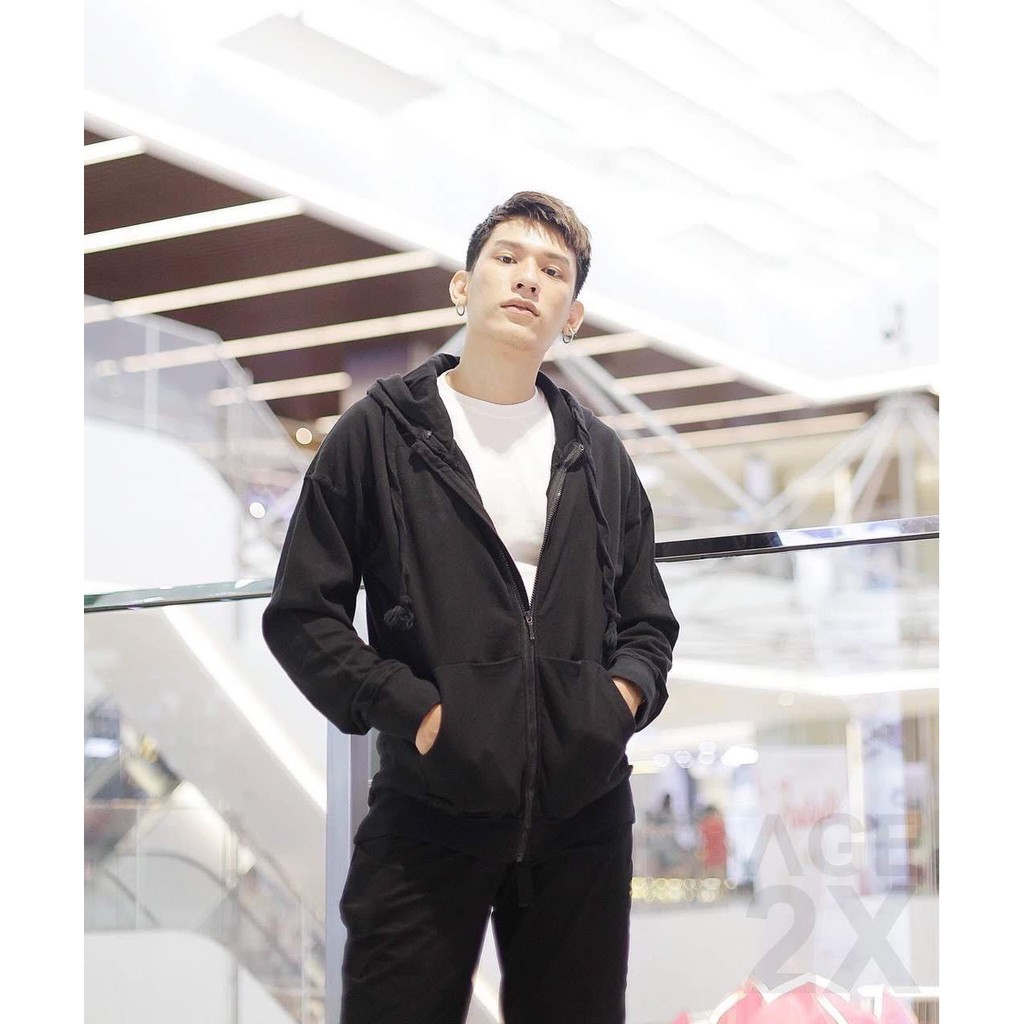 Áo khoác nam nữ nỉ trơn dây kéo nỉ ngoại | BigBuy360 - bigbuy360.vn