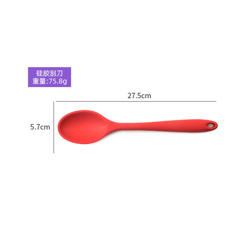 Muỗng Silicone Trộn Salad Ăn Súp Tiện Dụng Cho Nhà Bếp