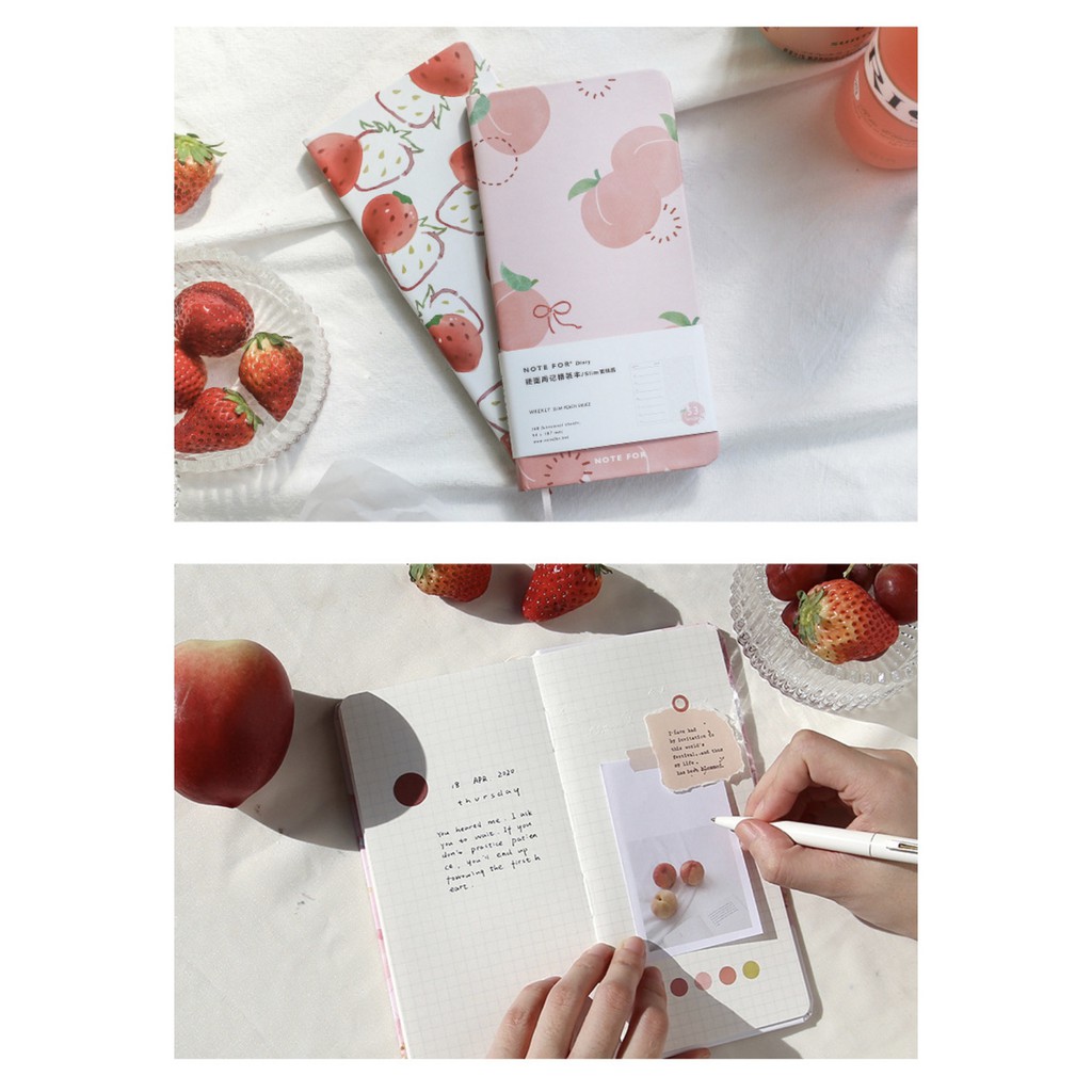 Sổ tay Slim Journal NOTE FOR Strawberry version