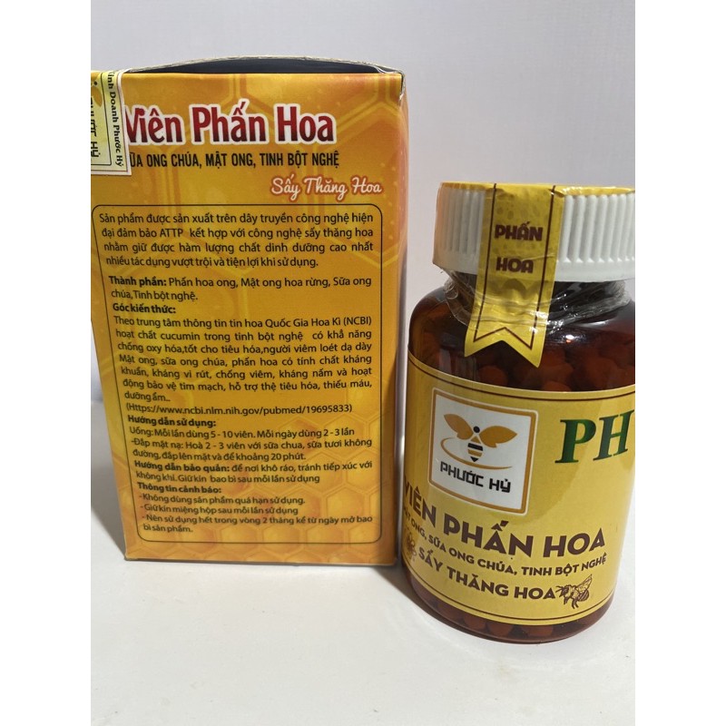 bộ 2 hũ PHẤN HOA SỮA ONG CHÚA NGHỆ MẬT ONG PH sấy thăng hoa