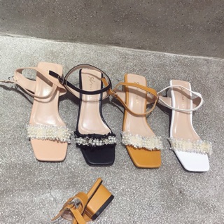 Gót sandal quai thổ cẩm ngọc