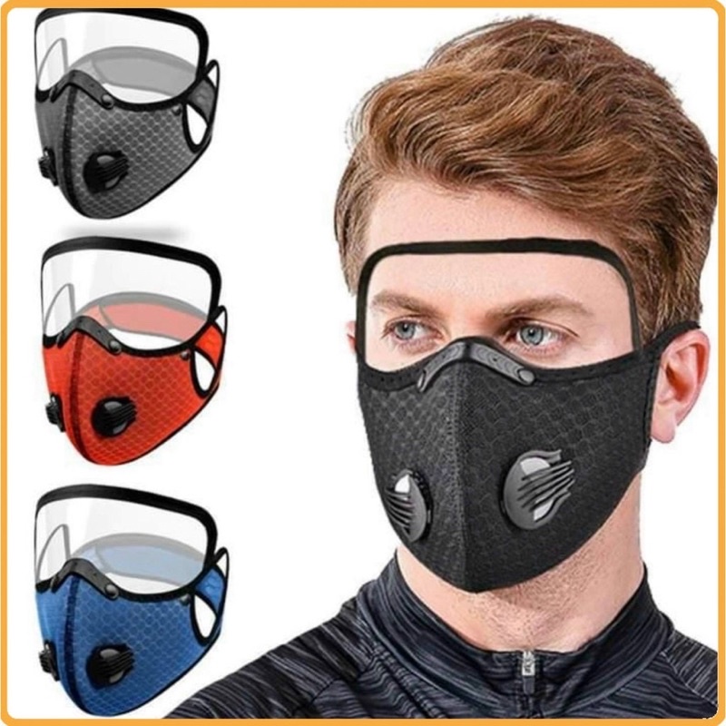 KHẨU TRANG KHÁNG KHUẨN 5 LỚP KÈM KÍNH CHỐNG BỤI SIÊU HOT