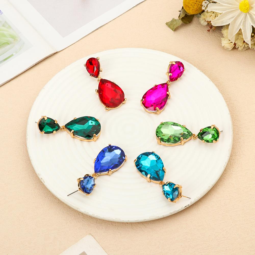 WATTLE Bông Tai Dáng Dài Đính Đá Thời Trang Sang Trọng Cho Nữ