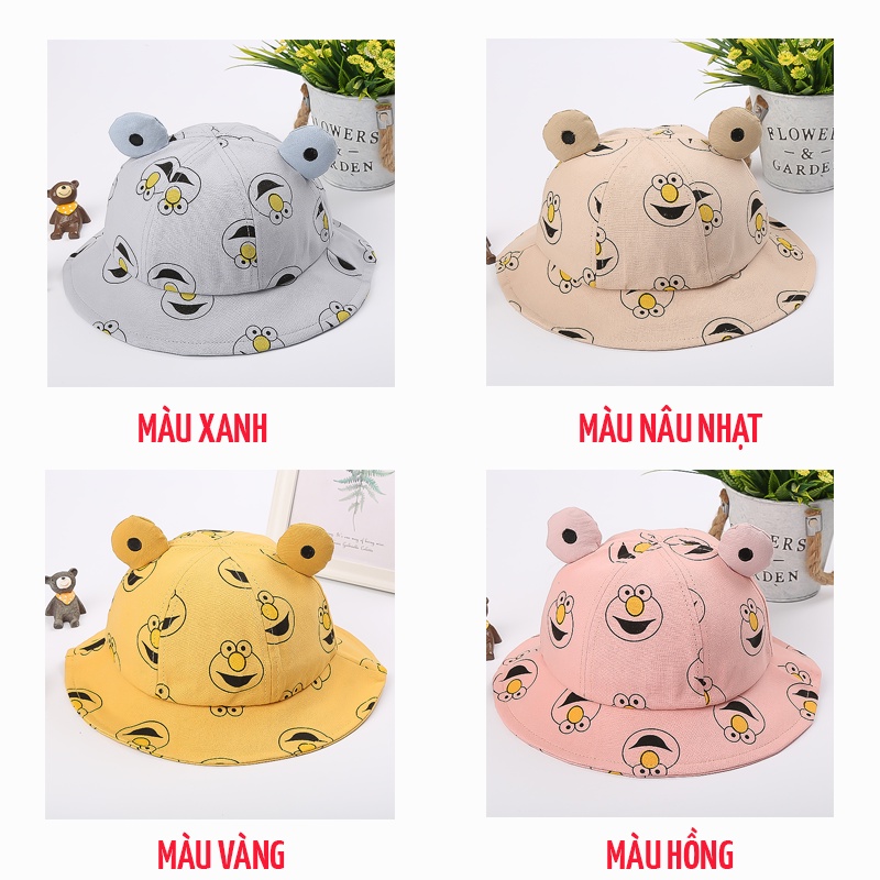 Mũ tai bèo in hình mặt cười cho bé trai bé gái -TB14