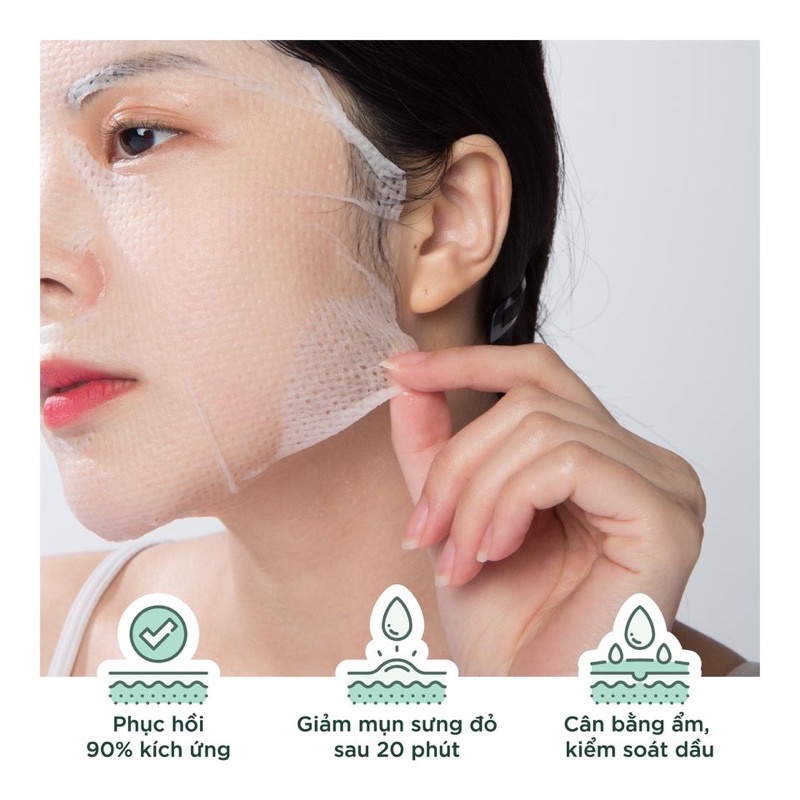 Mặt nạ giấy Caryophy Portulaca Mask Sheet giảm mụn mờ thâm Hàn Quốc 22g