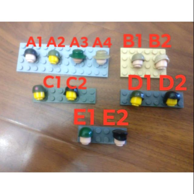 Các loại mũ lego dành cho lego chiến tranh