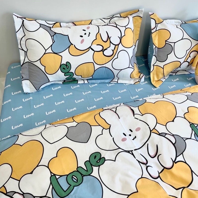 Bộ chăn ga và gối cotton poly mẫu mới 2021 Luis Bedding shop chăn ga gối đệm