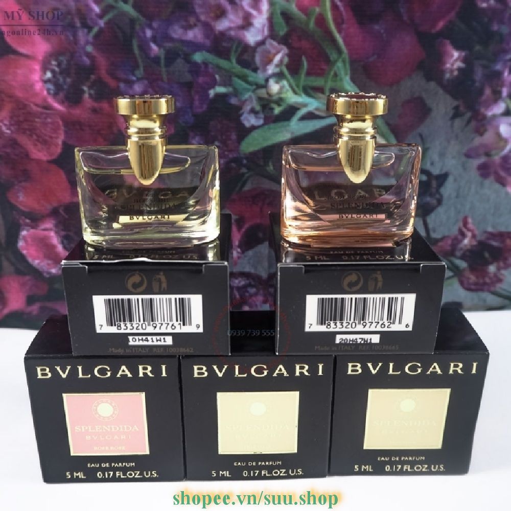 Nước Hoa Nữ 5Ml Bvlgari Splendida Rose Rose, suu.shop cam kết 100% chính hãng