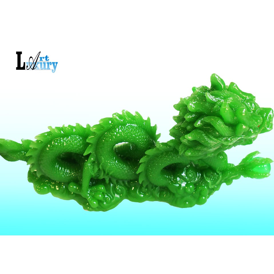 Tượng Rồng xanh ngọc 24cm để bàn cao cấp, Tượng Rồng phong thủy mang may mắn thành công TPTR1005 - Luxury Art | BigBuy360 - bigbuy360.vn