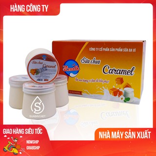 Sữa Chua Caramel Ba Vì - Zmilk - Thùng 12 Hũ