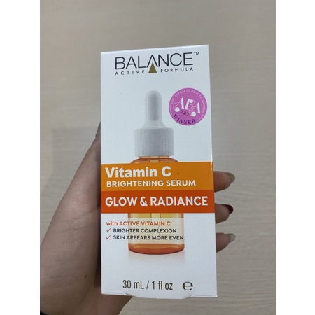 Serum Vitamin C Balance Brightening Glow &amp; Radiance Active Formula 30ml - Tinh Chất Sáng Da, Mờ Thâm Nám, Tàn Nhang