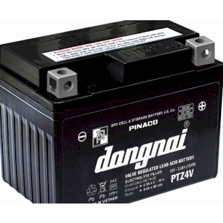 Ắc quy khô Đồng Nai dùng cho xe máy PTZ4V
