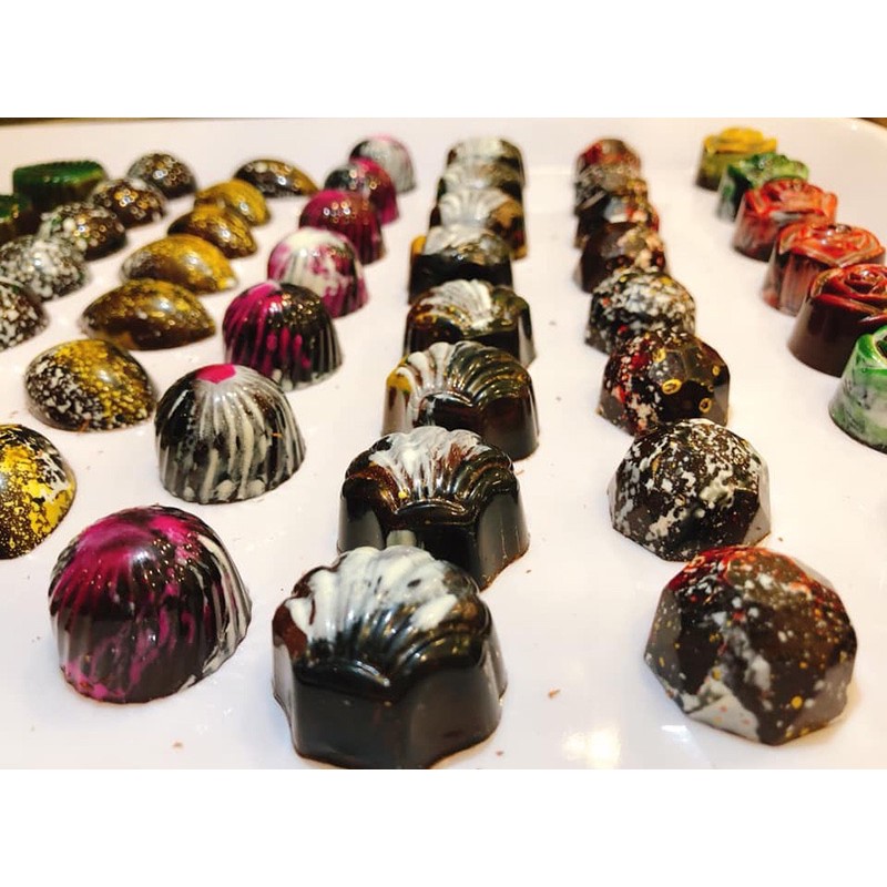 Khuôn socola nhựa cứng nhiều mẫu