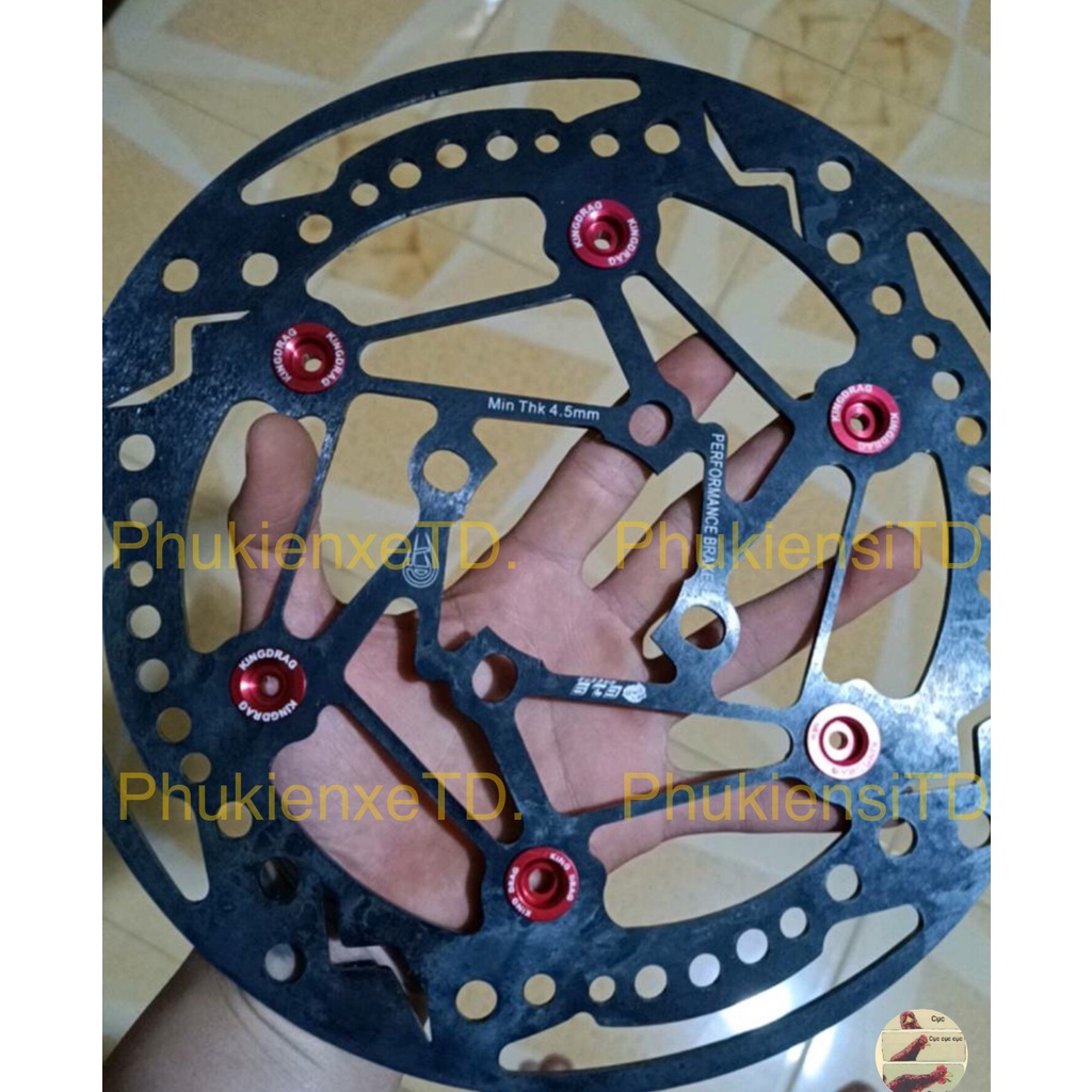 Đĩa 618 full Đen 4 lổ 260mm Ex150