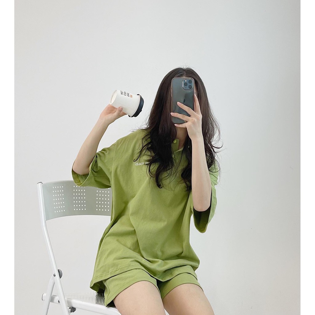 XẢ HÀNG Set quần áo polo LOSANGELES cộc tay Miho house