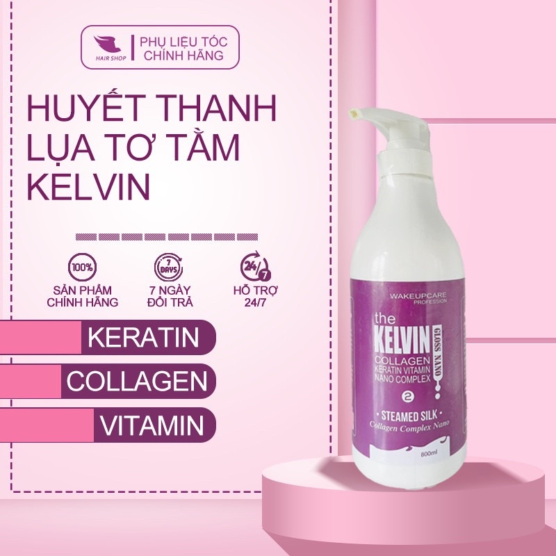 Huyết Thanh Lụa Tơ Tằm KELVIN Chuyên Về Rụng Tóc Và Phục Hồi Tóc Nát