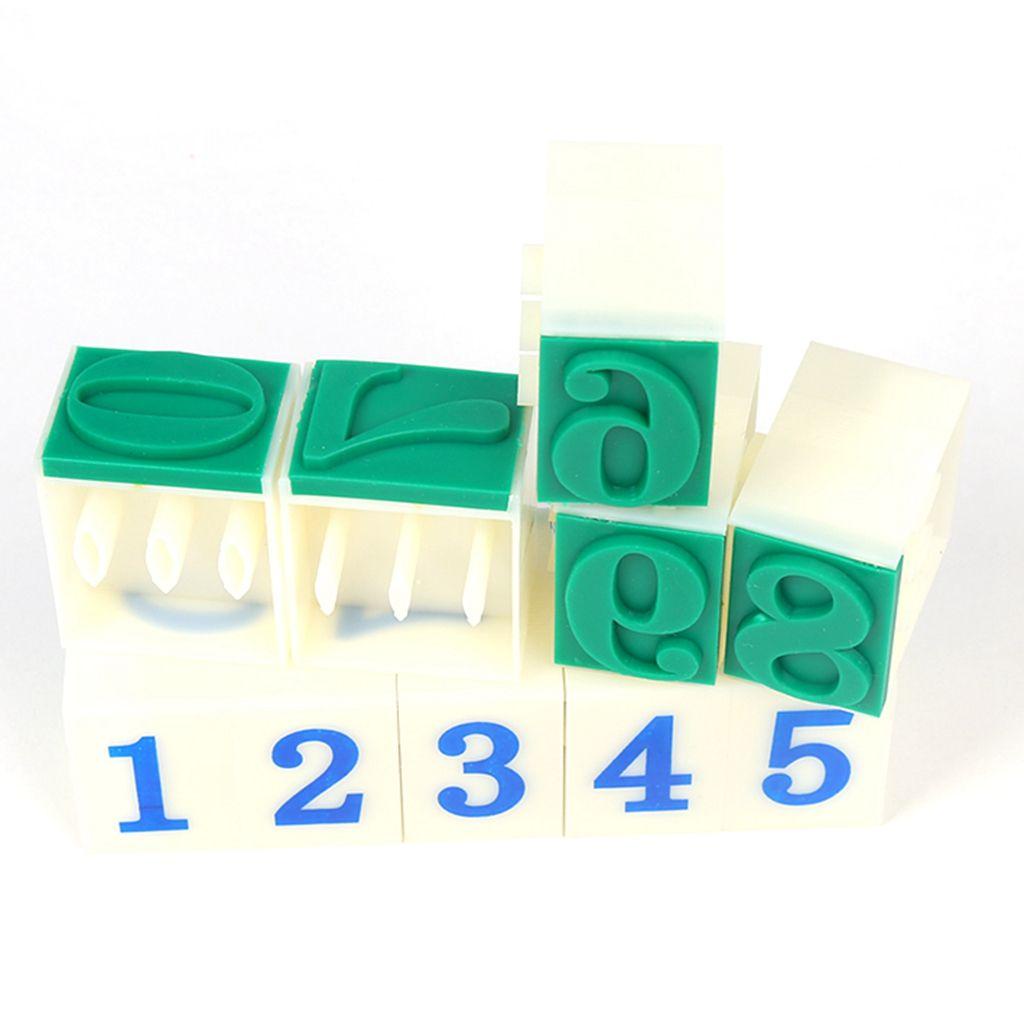 Con Dấu Bằng Nhựa Hình Số Mini Dễ Thương Dùng Trang Trí Sổ Tay DIY