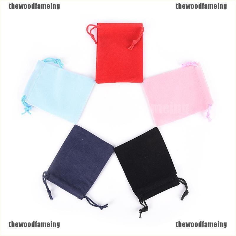 Set 10 Túi Nhung Dây Rút Đựng Trang Sức 7x9cm