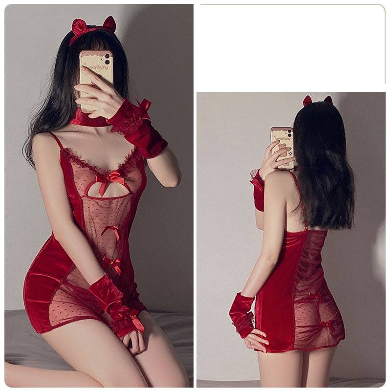 Bộ Đồ Ngủ Hóa Trang Người Hầu Gái Gợi Cảm Cho Nữ