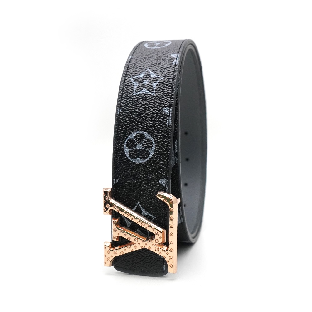 Thắt lưng nam caro may cạnh, dây lưng nam Caro, đầu cài chữ nhỏ M1CLV1