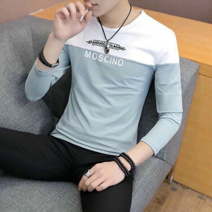 Áo thun nam tay dài cổ tròn moscino- L06 | BigBuy360 - bigbuy360.vn