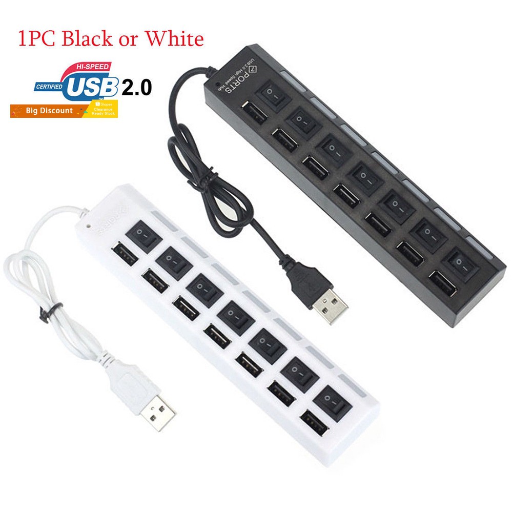 Bộ Chuyển Đổi Pstx7 / 4 Cổng Usb 2.0 Tích Hợp Công Tắc On / Off Cho Pc Laptop